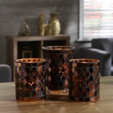 Mainstays Mosaic Glass Tealight Holder, Set of Two   